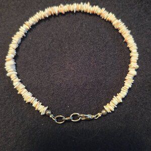 Puka/Clam Shell Ankle/Wrist Bracelet Anklet Unisex Shell Pieces 10" Long w/clasp